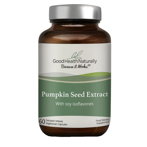 Pumpkin Seed Extract With Soy Isoflavones - 60 Capsules
