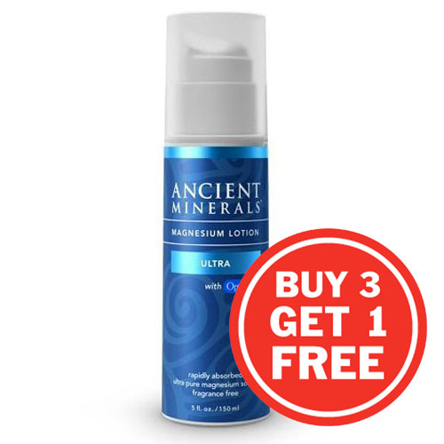 Ancient Minerals Professional Strength Magnesium Lotion 3 + 1 Offer