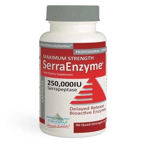 Serra Enzyme™ 250,000IU Maximum Strength - 90 Capsules